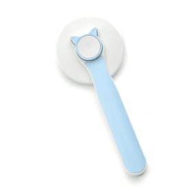 Dog Grooming Brush, Self Cleaning Slicker Brushes For Dogs Cats Pet Grooming Brush Tool Gently Removes Loose Undercoat (Color: Blue)